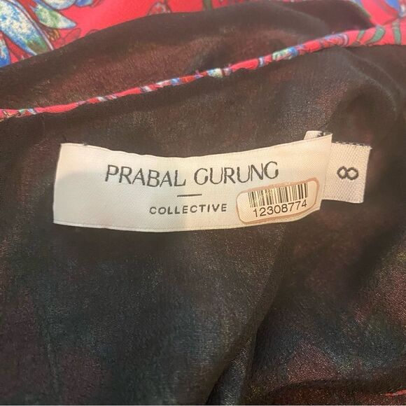 Prabal Gurung Paisley Floral Boho Mini Dress Size 8 - Picture 8 of 8